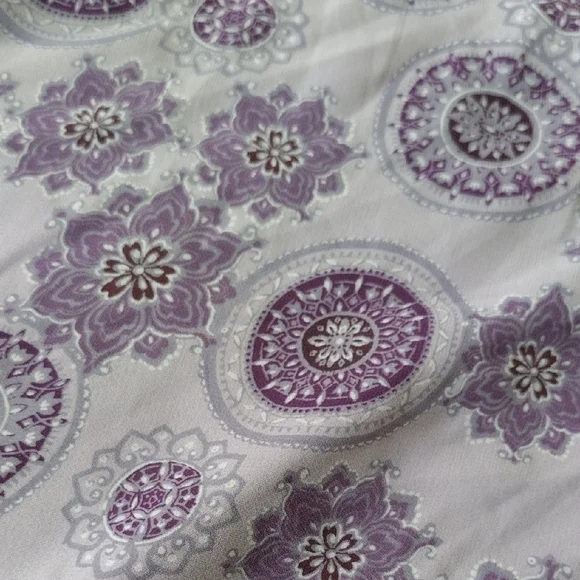 Express Lavender Floral A-Line Skirt - Picture 11 of 13